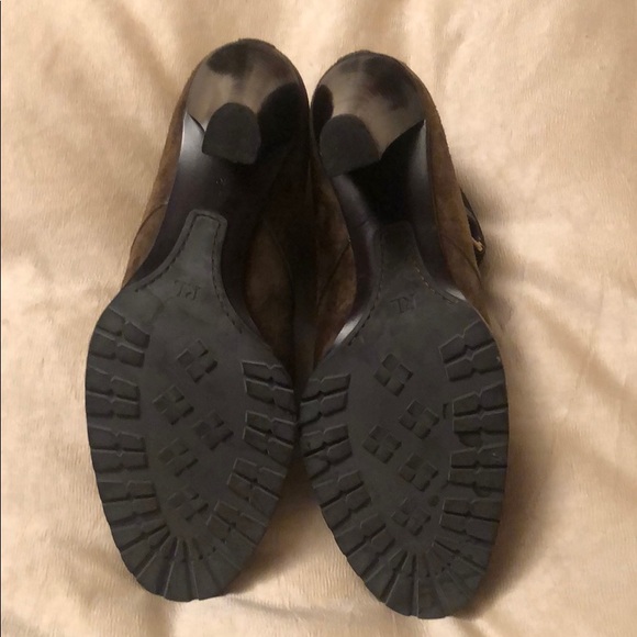 Ralph Lauren brown suede booties - Picture 3 of 4